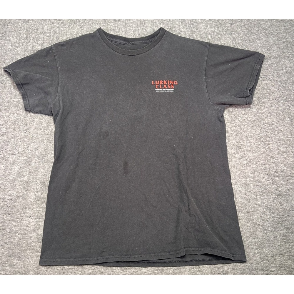 Lurking Class Shirt Tee T Shirt Kids Medium Black Graphic Streetwear Casual Punk